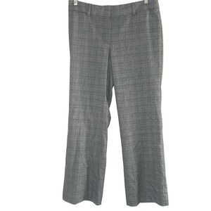 LOFT Womens Plaid Career Pants Julie Trousers Size 12 academia minimal basic